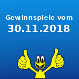 Gewinnspiele vom 30.11.2018