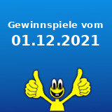 Gewinnspiele vom 01.12.2021 Gewinnspiele vom 01.12.2021