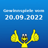 Gewinnspiele vom 20.09.2022 Gewinnspiele vom 20.09.2022