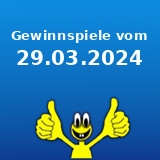 Gewinnspiele vom 29.03.2024 Gewinnspiele vom 29.03.2024