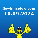 Gewinnspiele vom 10.09.2024 Gewinnspiele vom 10.09.2024