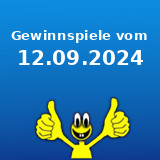 Gewinnspiele vom 12.09.2024 Gewinnspiele vom 12.09.2024