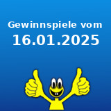 Gewinnspiele vom 16.01.2025 Gewinnspiele vom 16.01.2025