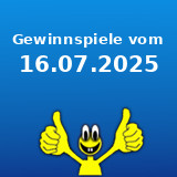 Gewinnspiele vom 16.07.2025 Gewinnspiele vom 16.07.2025