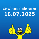 Gewinnspiele vom 18.07.2025 Gewinnspiele vom 18.07.2025