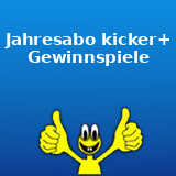 Jahresabo kicker+ Gewinnspiele